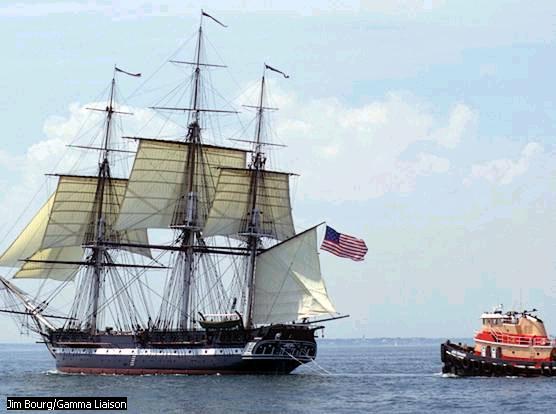 Look at that behemoth of a ship compared to the Jefferson gunboat!